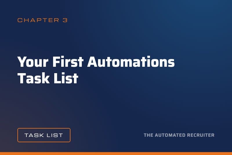Your First Automations Task List