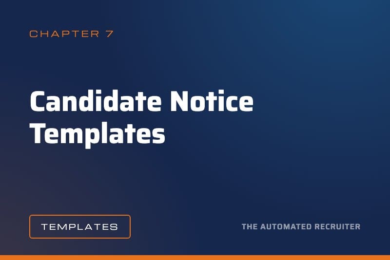 Candidate Notice Templates